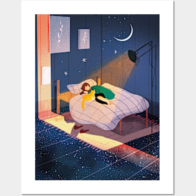 Good Night Wall Art by 9Jedit